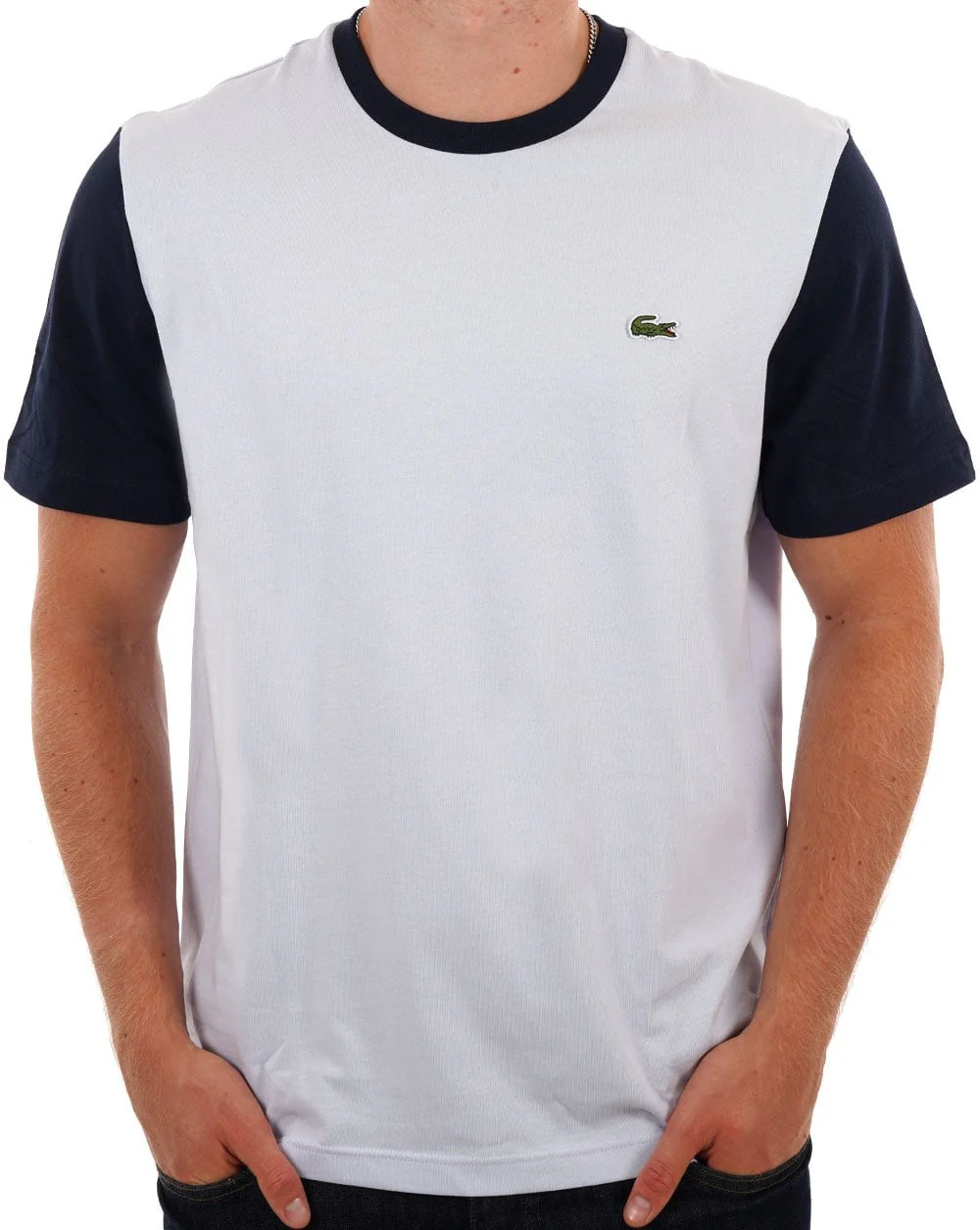 Lacoste Colourblock T-shirt Light Blue/Navy