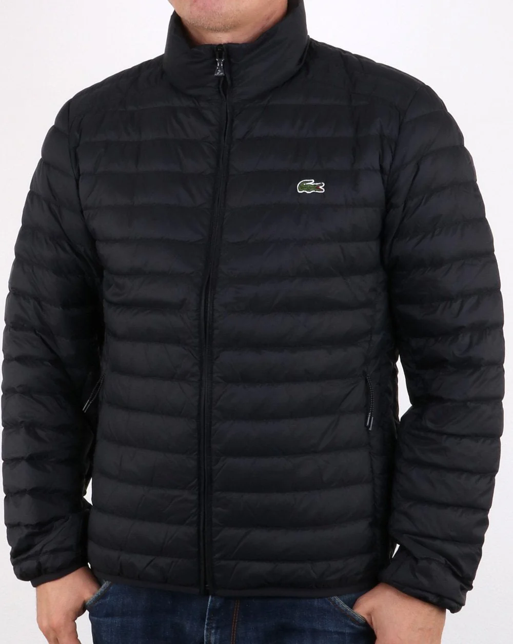 Lacoste Contrast Lining Quilted Jacket Black - Image 2