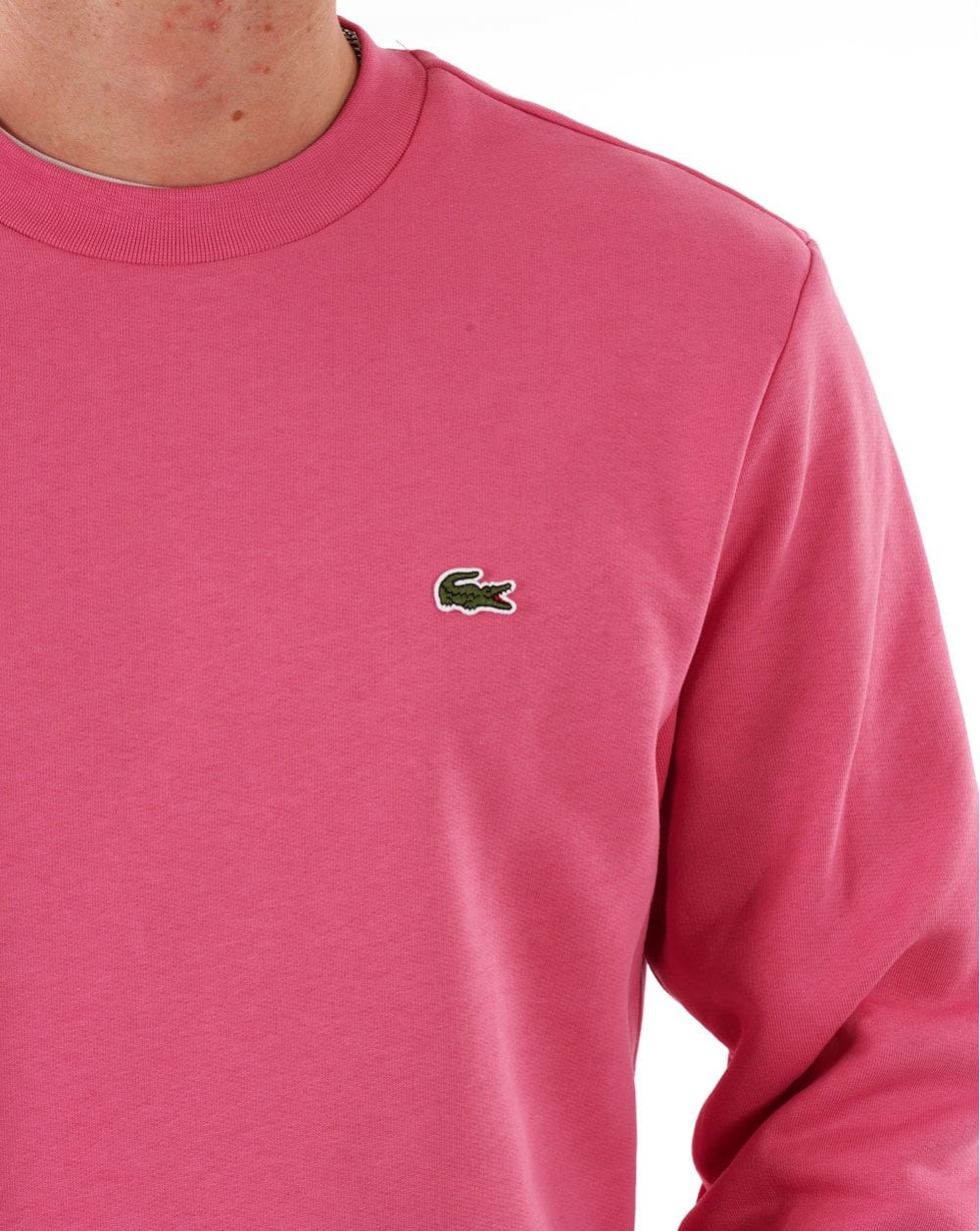 Lacoste Cotton Sweatshirt Deep Pink - Image 2