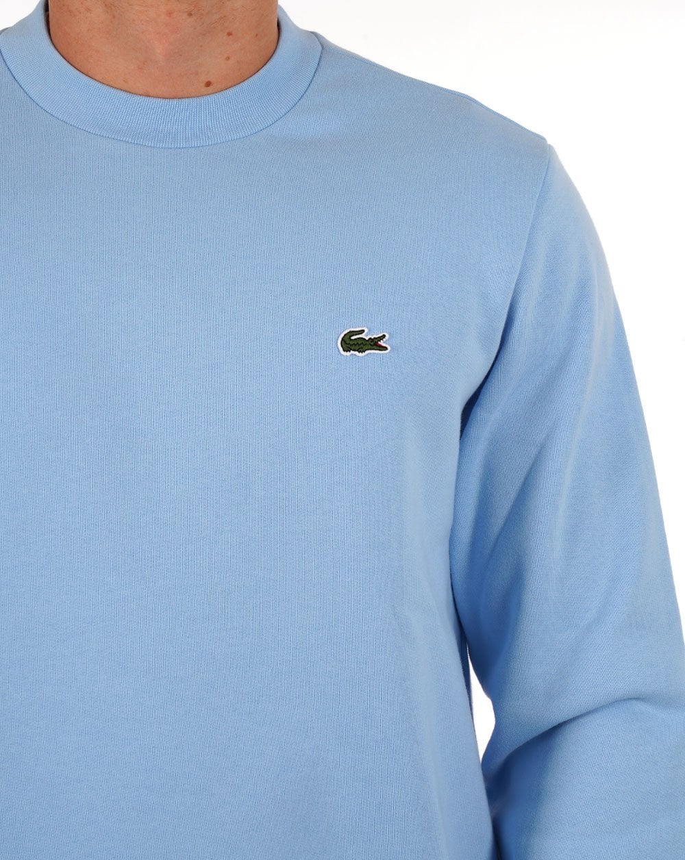 Lacoste Cotton Sweatshirt Sky Blue - Image 2
