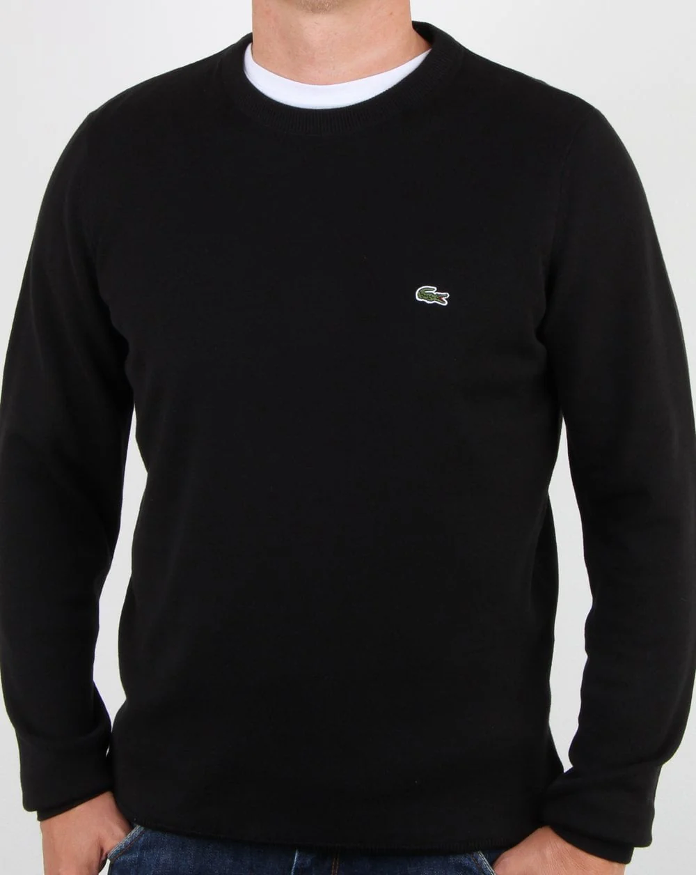 Lacoste Crew Neck Jumper Black - Image 2