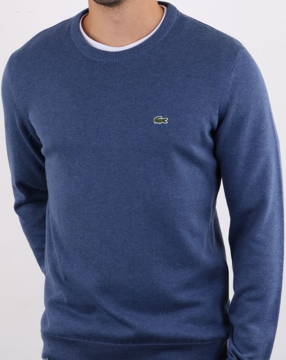 Lacoste Crew Neck Jumper Blue - Image 2