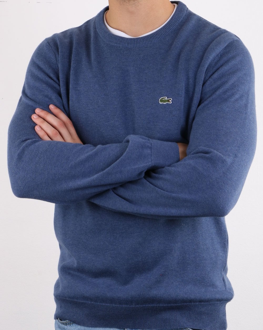 Lacoste Crew Neck Jumper Blue - Image 3