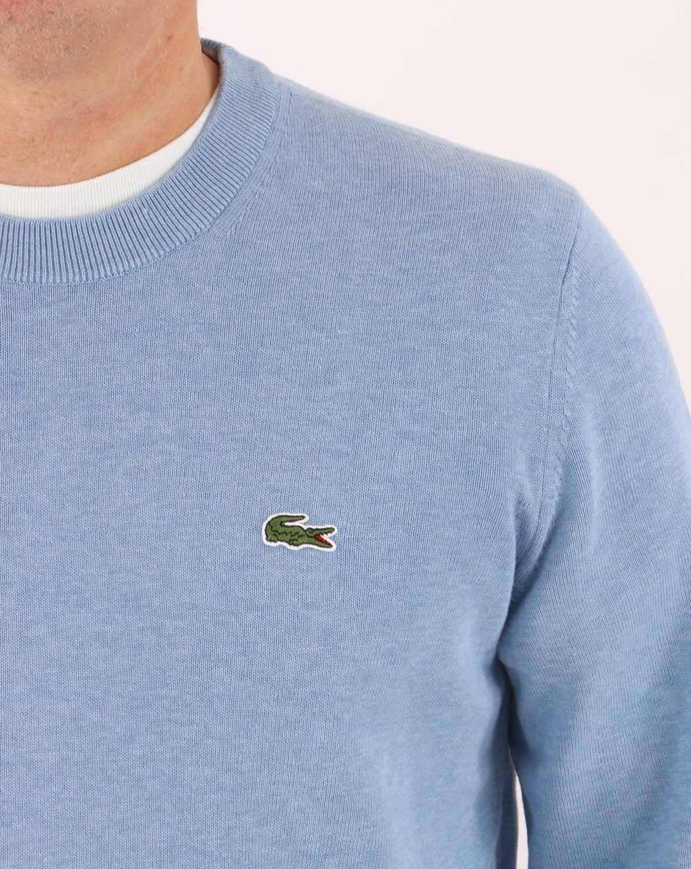 Lacoste Crew Neck Jumper Cloudy Blue - Image 2