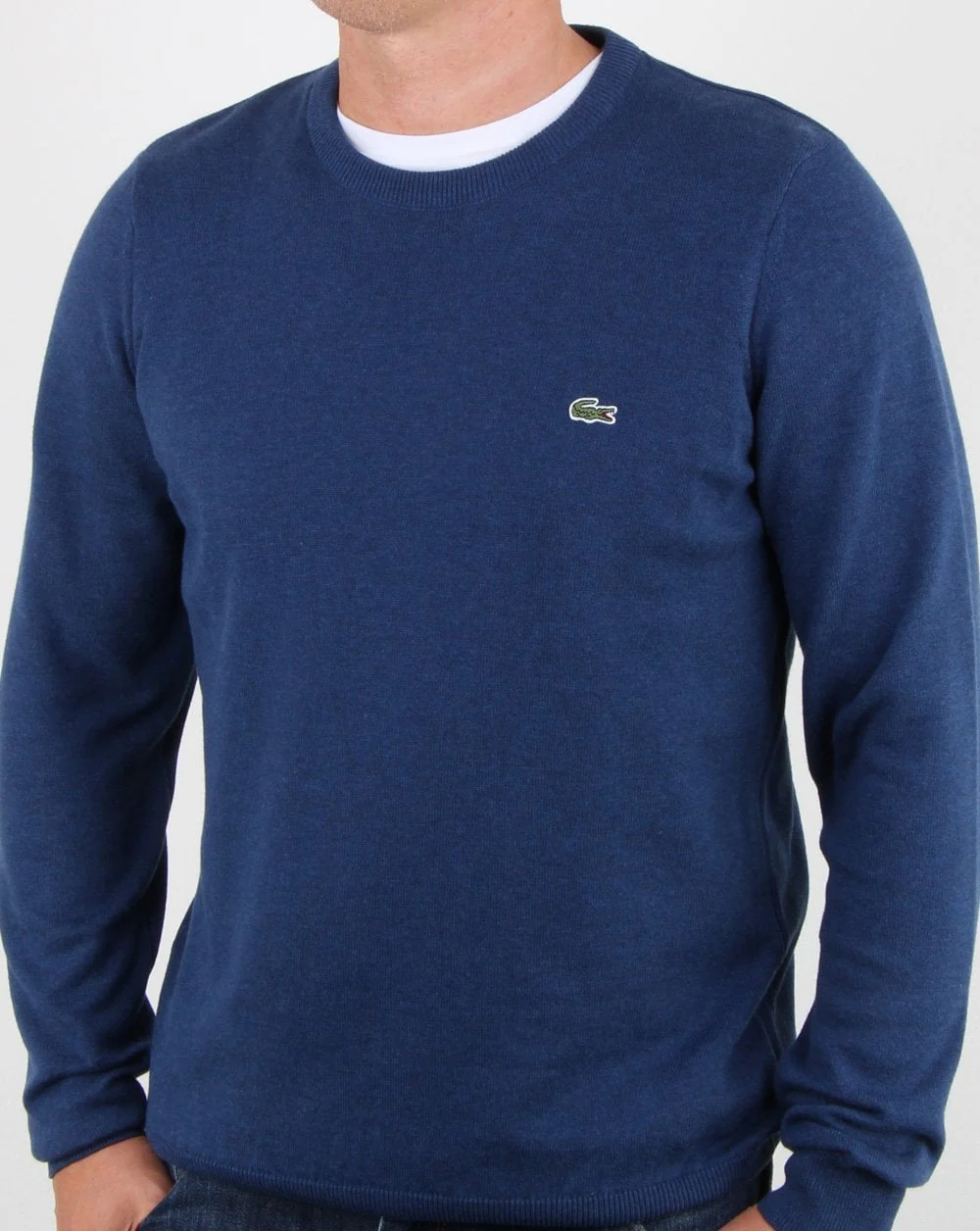 Lacoste Crew Neck Jumper Dep Royal Blue - Image 2