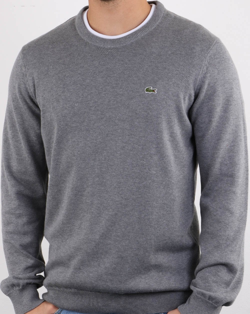 Lacoste Crew Neck Jumper Grey