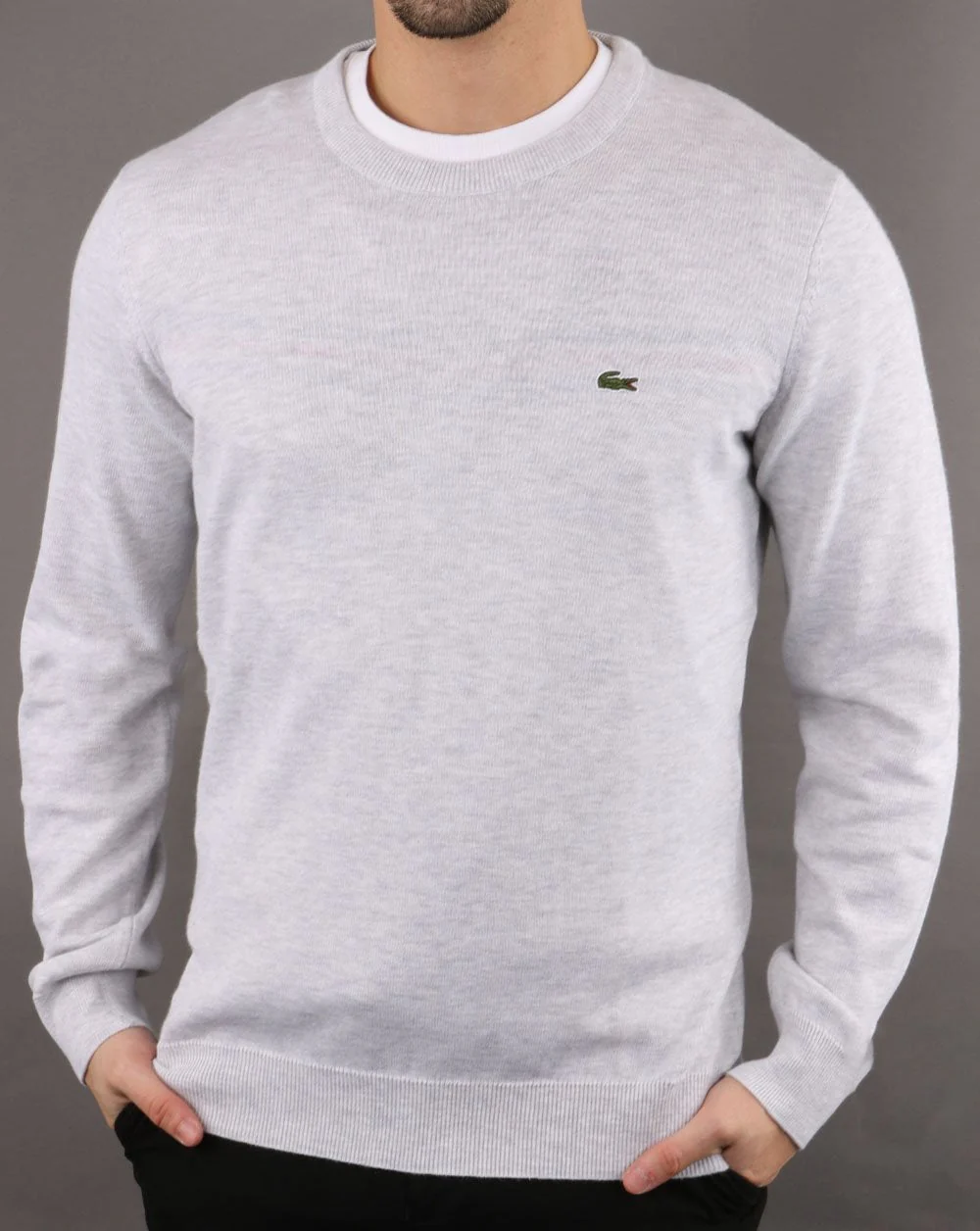 Lacoste Crew Neck Jumper Grey