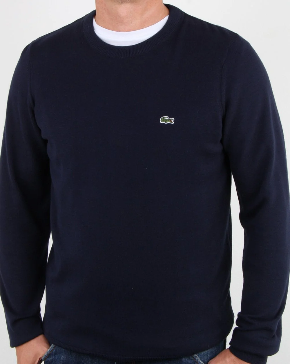 Lacoste Crew Neck Jumper Navy