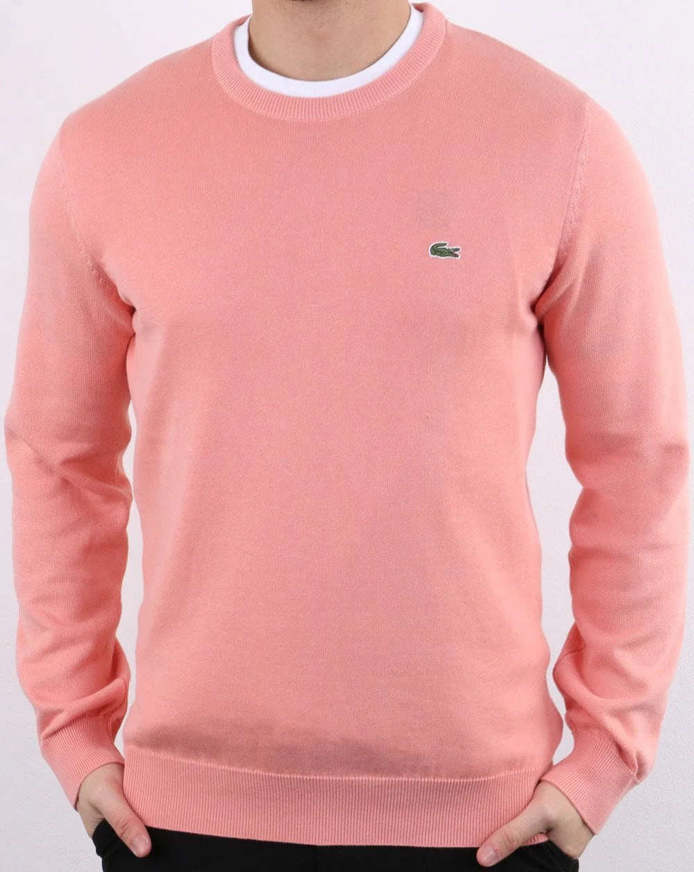 Lacoste Crew Neck Jumper Pink