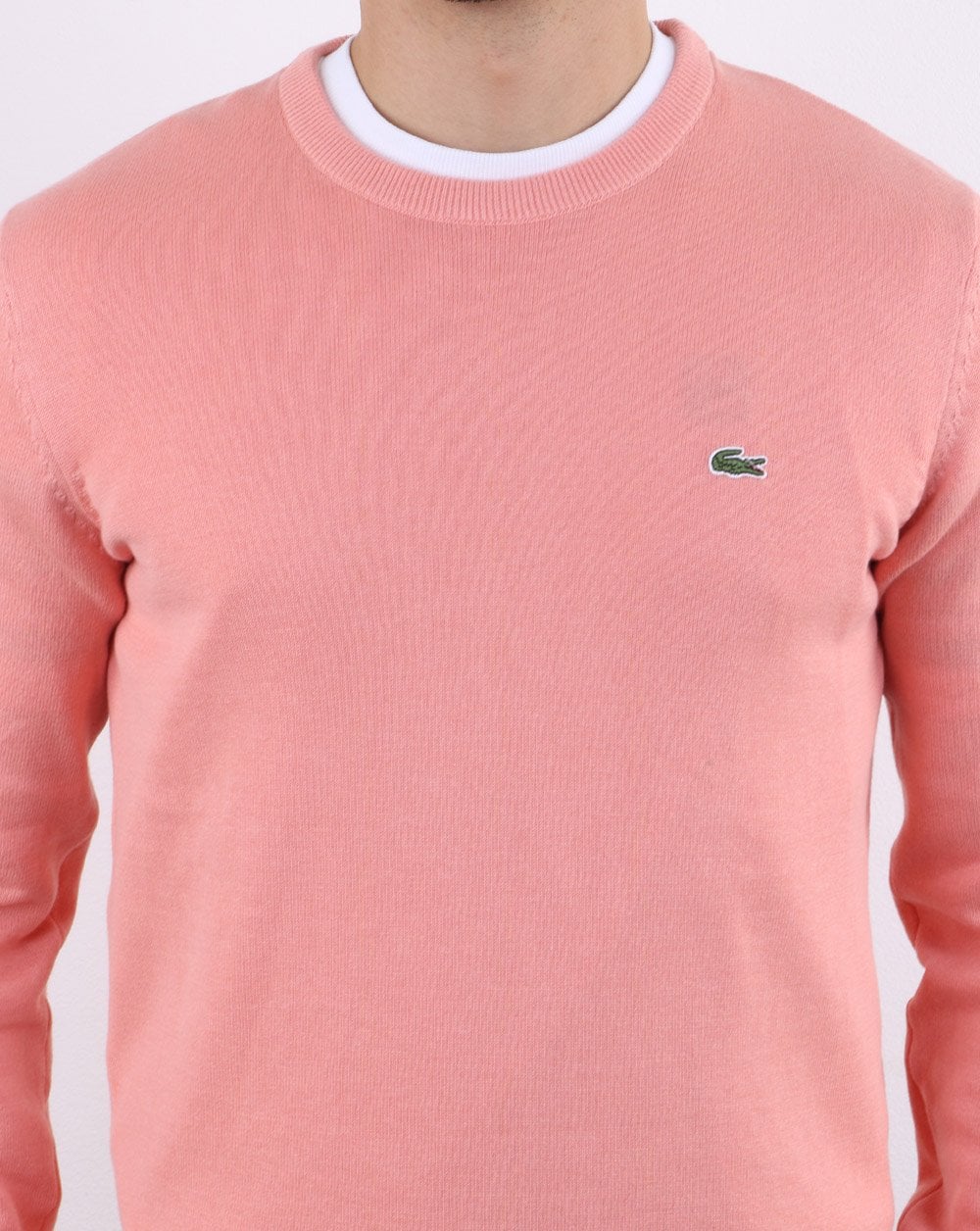 Lacoste Crew Neck Jumper Pink - Image 4