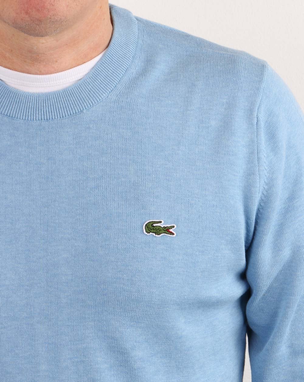 Lacoste Crew Neck Knit Jumper Blue - Image 4