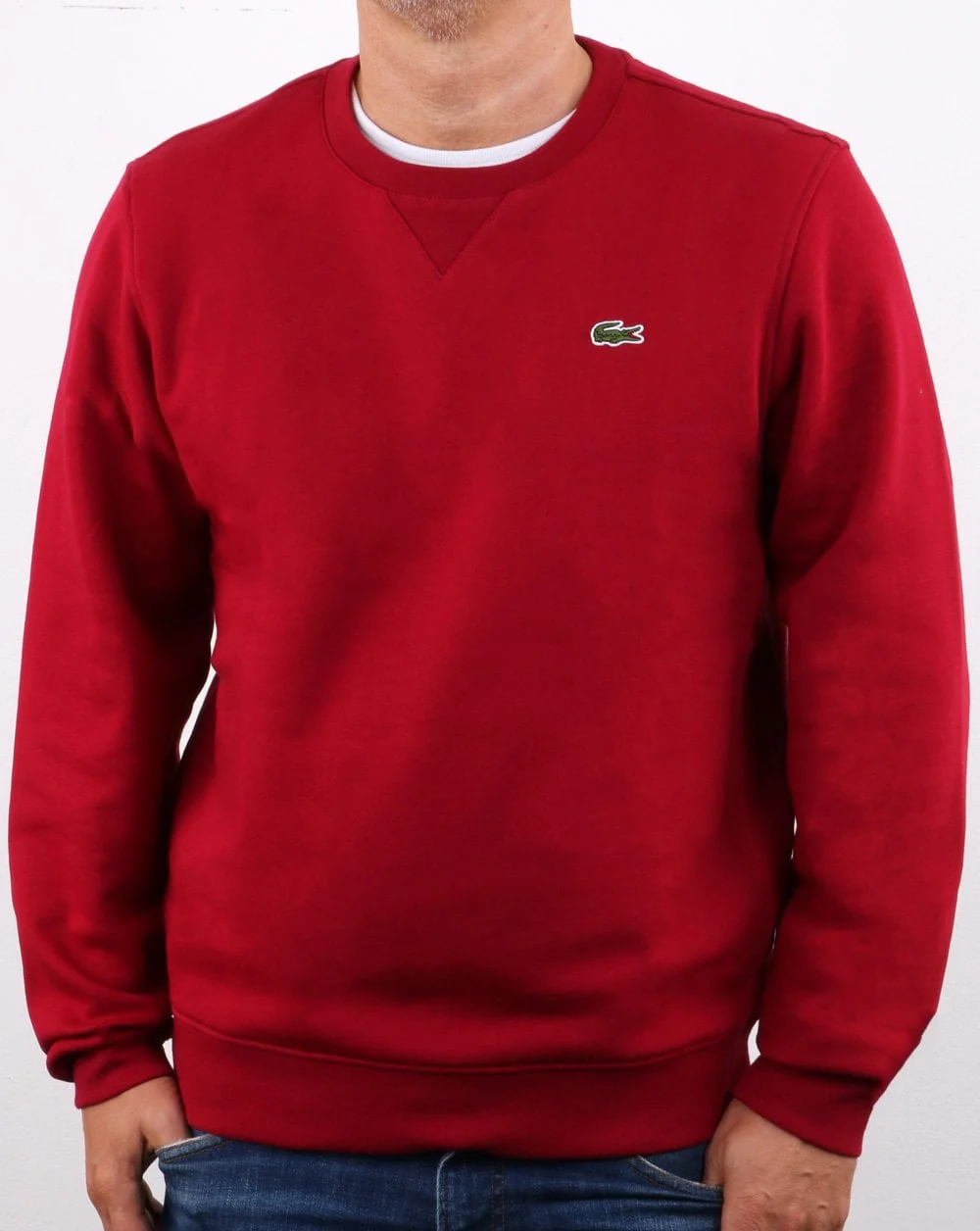 Lacoste Crew Neck Sweatshirt Bordeaux