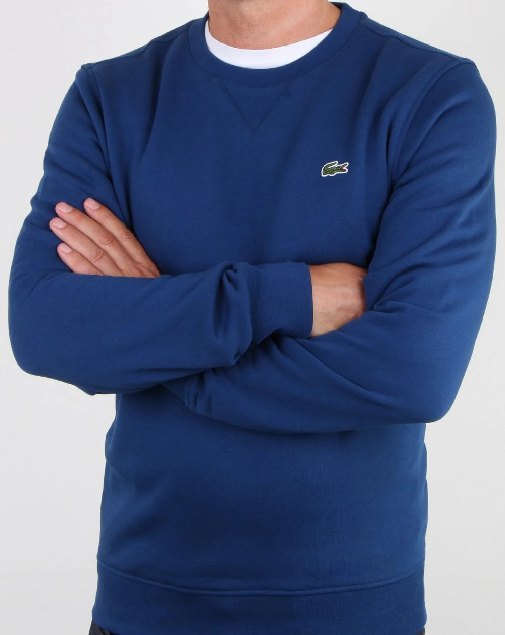 Lacoste Crew Neck Sweatshirt Inkwell Blue - Image 3