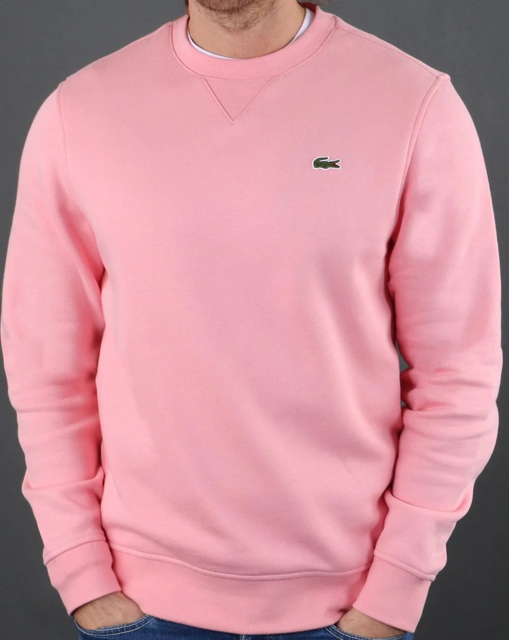 Lacoste Crew Neck Sweatshirt Pink