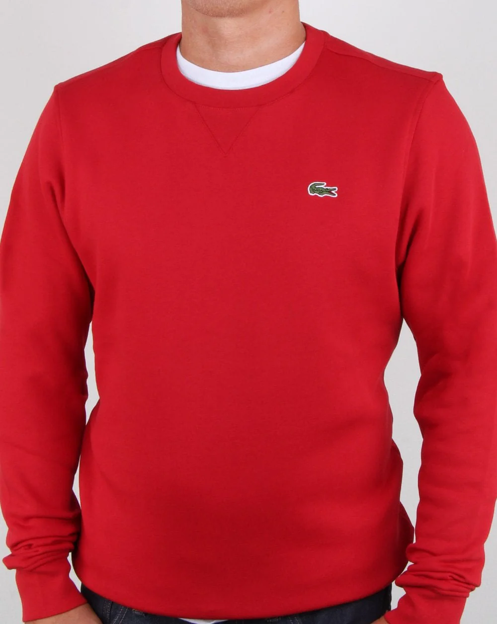 Lacoste Crew Neck Sweatshirt Red