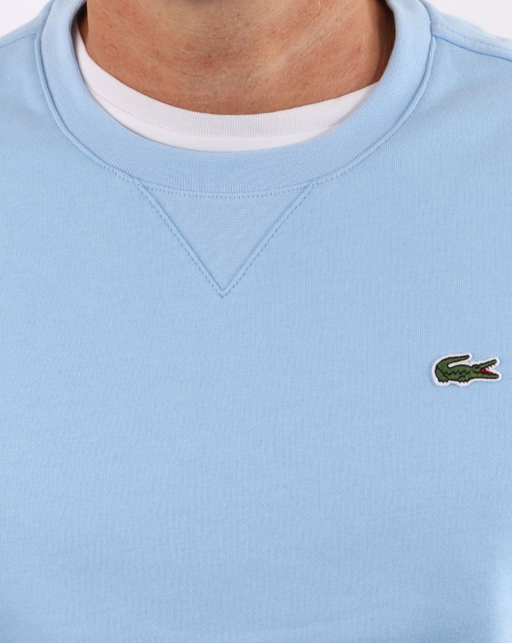 Lacoste Crew Neck Sweatshirt Sky Blue - Image 2