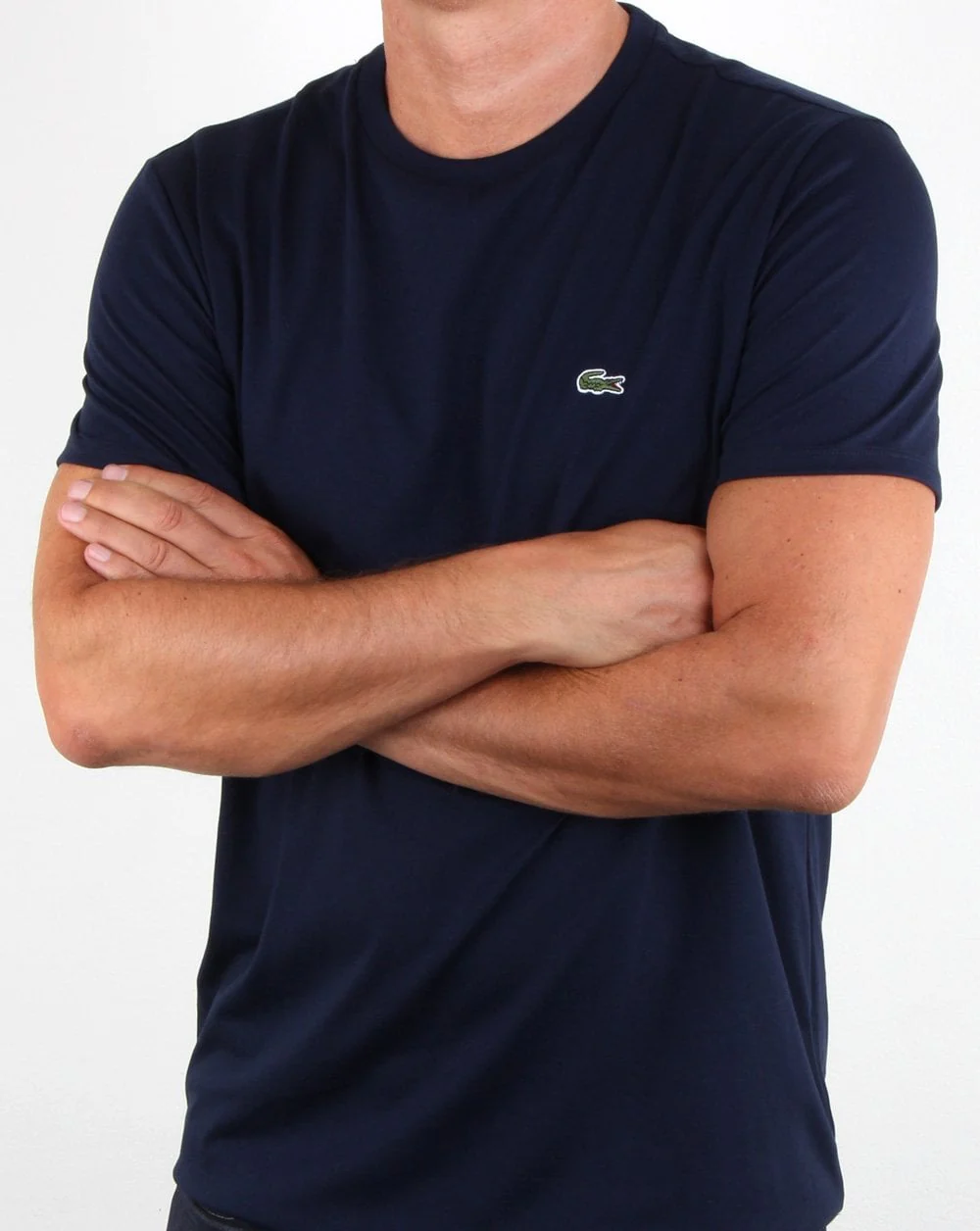 Lacoste Crew Neck T-shirt Navy - Image 3