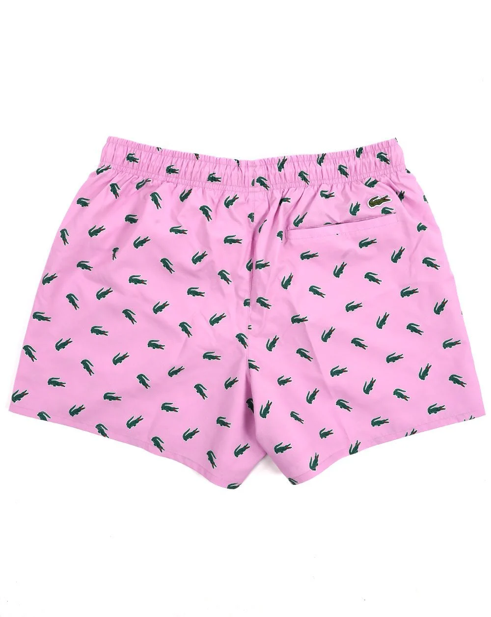 Lacoste Crocodile Print Swim Short Gelato Pink - Image 2