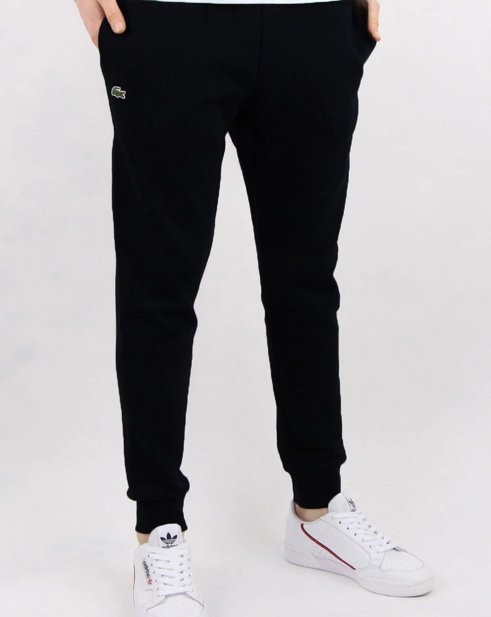 Lacoste Cuffed Slim Track Pants Black