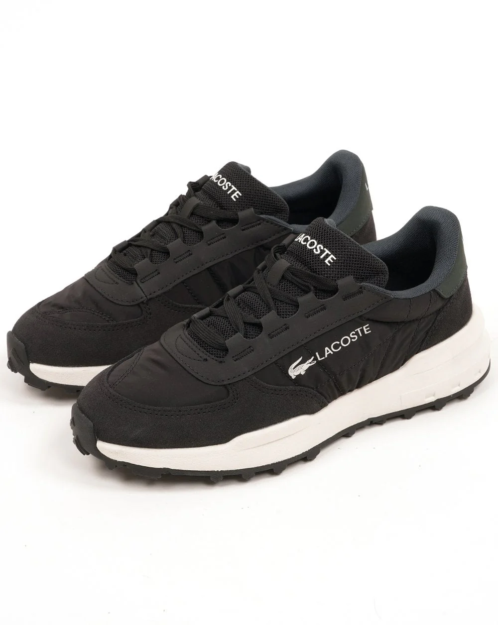 Lacoste Elite Active Evo Trainers Black/Dark Green - Image 4