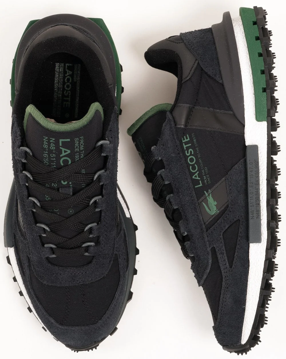 Lacoste Elite Active Trainers Black/White - Image 4