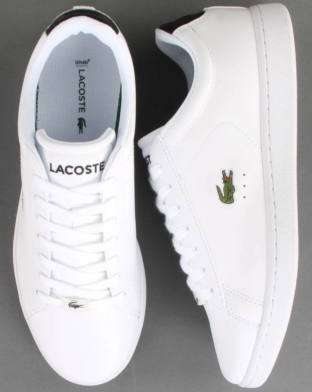 Lacoste Footwear Carnaby Evo Trainer White/Black - Image 2