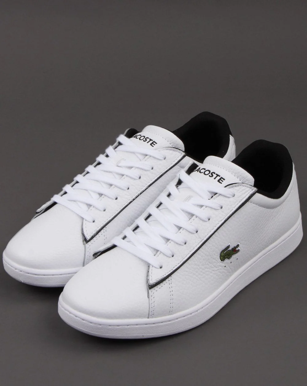Lacoste Footwear Carnaby Evo Trainer White/Black - Image 3