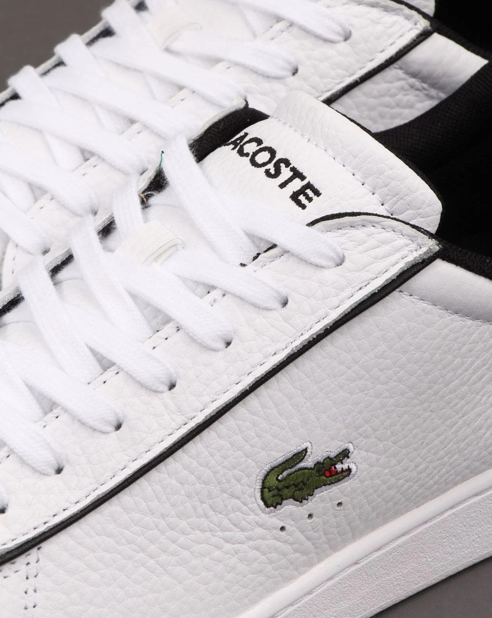 Lacoste Footwear Carnaby Evo Trainer White/Black - Image 4