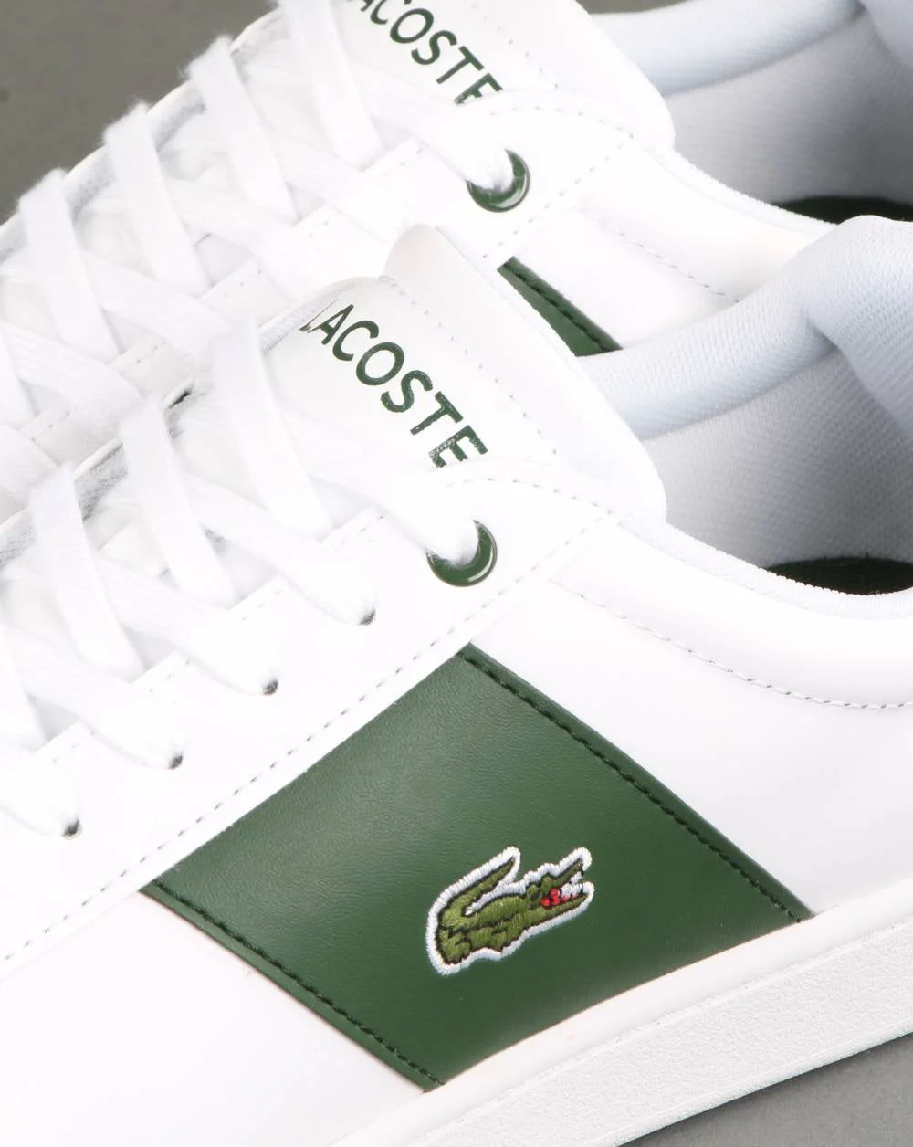 Lacoste Footwear Carnaby Trainer White/Dark Green - Image 4