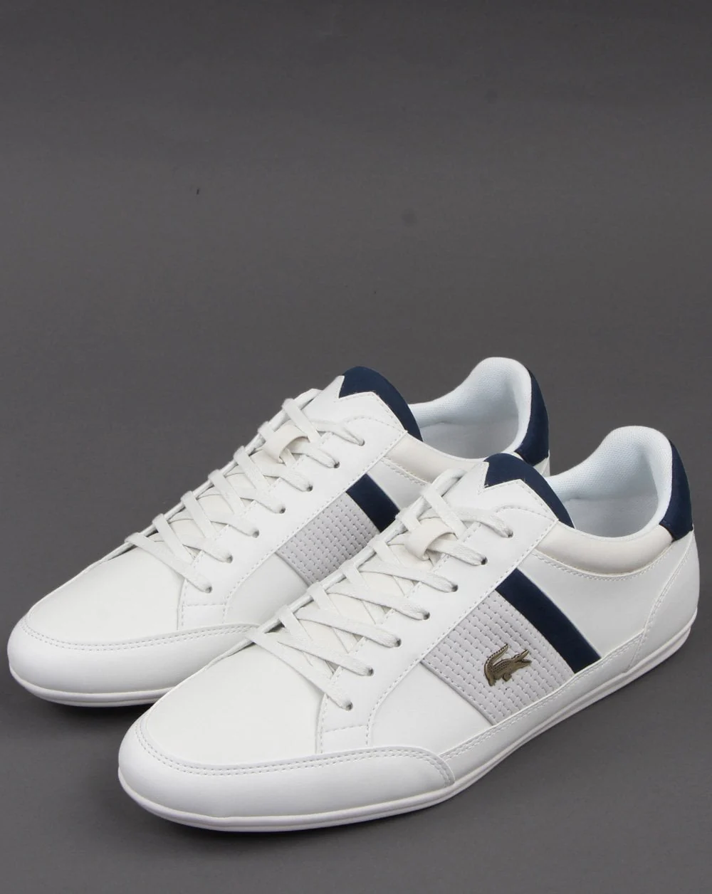 Lacoste Footwear Chaymon Trainer White/Navy - Image 3