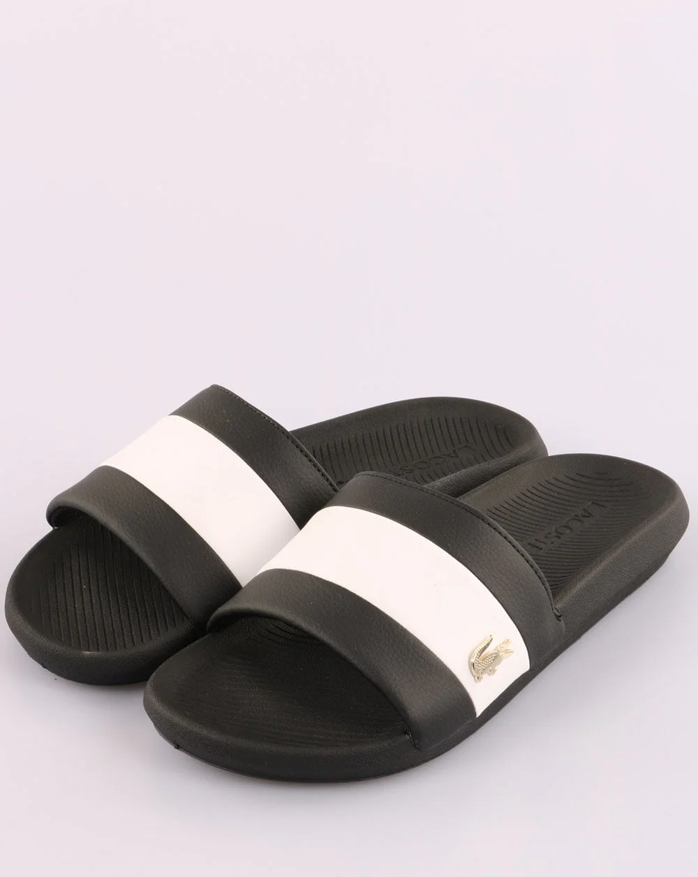 Lacoste Footwear Croco Slide Black/White - Image 2