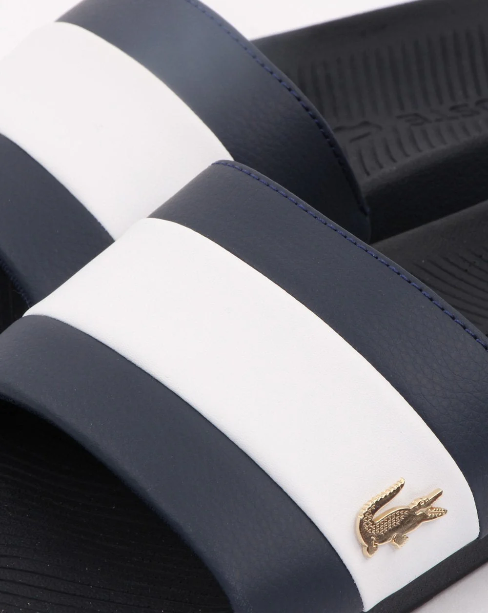Lacoste Footwear Croco Slide Navy/white - Image 3