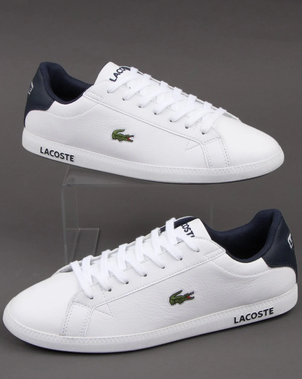 Lacoste Footwear Graduate LCR3 Trainer White/Dark Blue