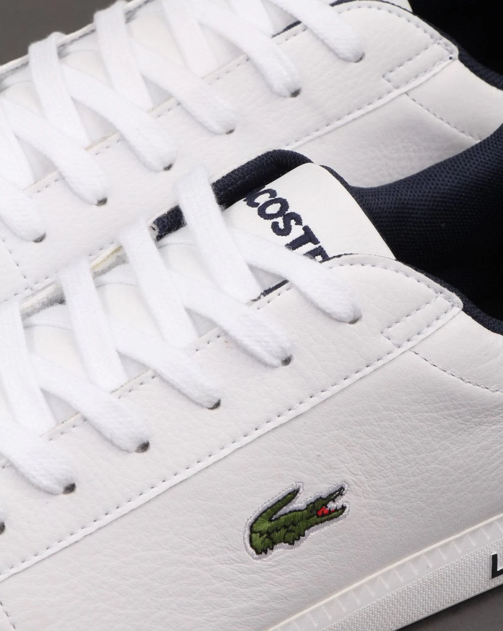 Lacoste Footwear Graduate LCR3 Trainer White/Dark Blue - Image 4