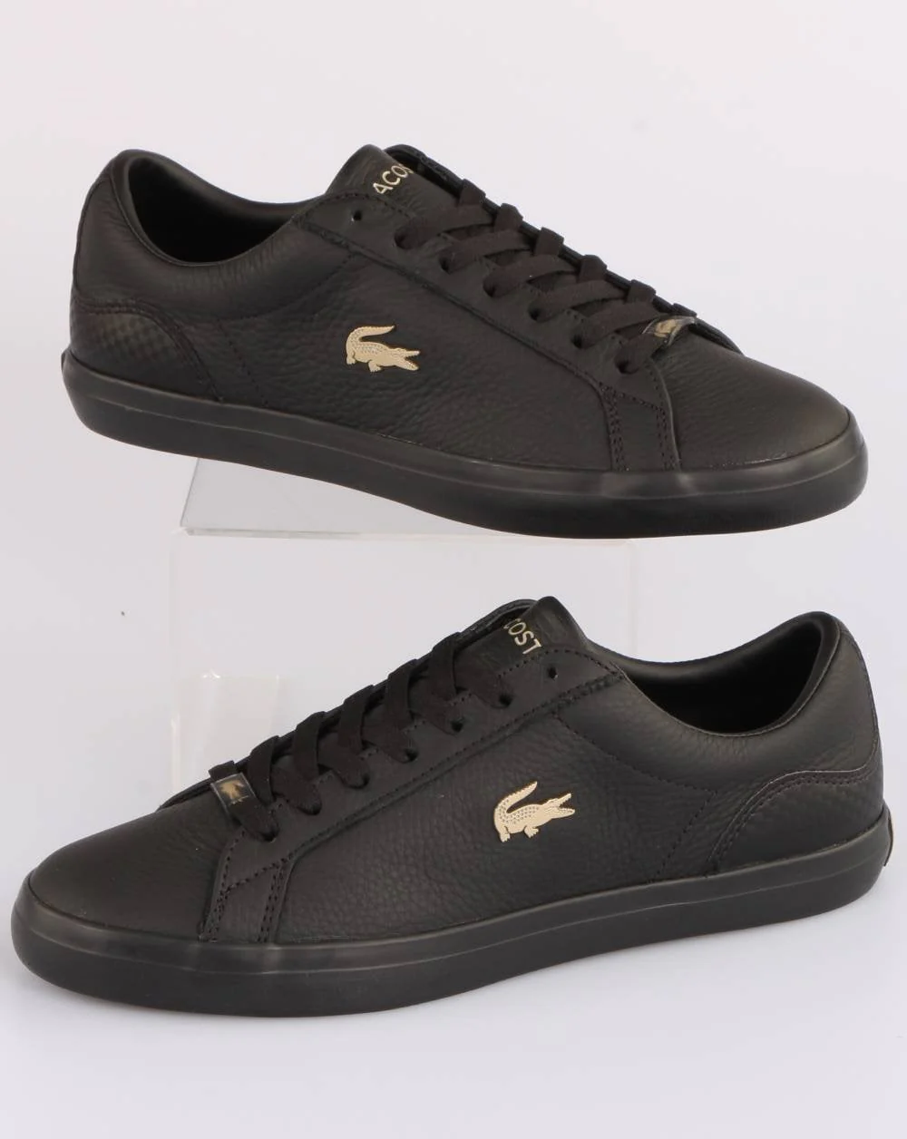 Lacoste Footwear Lerond Leather Trainer Black