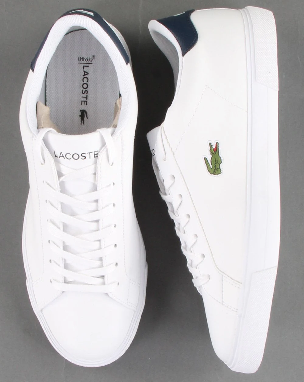 Lacoste Footwear Lerond Plus Trainer White/navy - Image 2