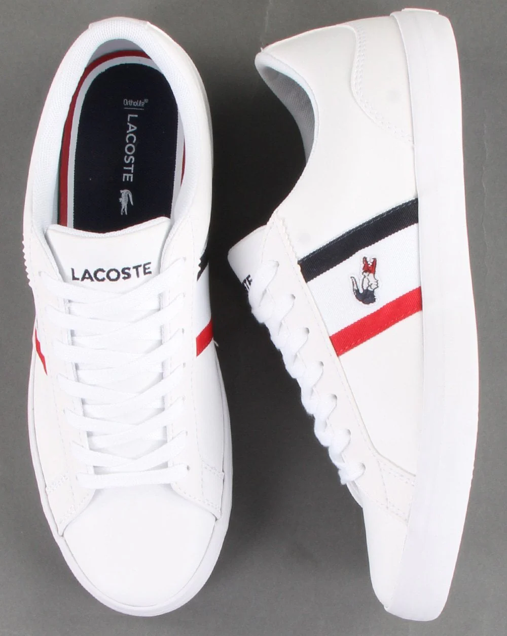 Lacoste Footwear Lerond Tri Trainer White/navy/red - Image 2
