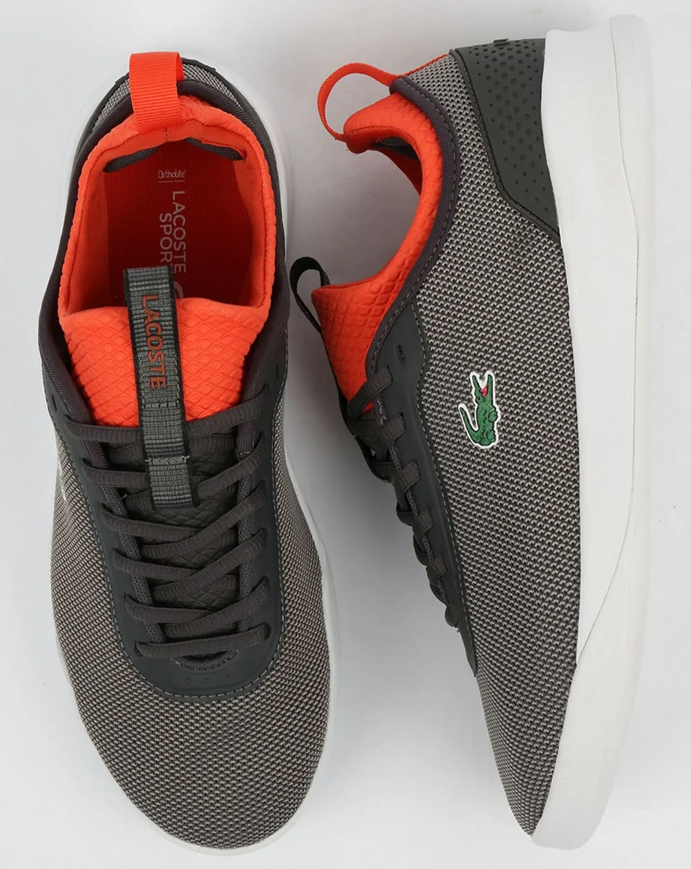 Lacoste Footwear LT Spirit 2.0 Trainers Dark Grey/Red - Image 2