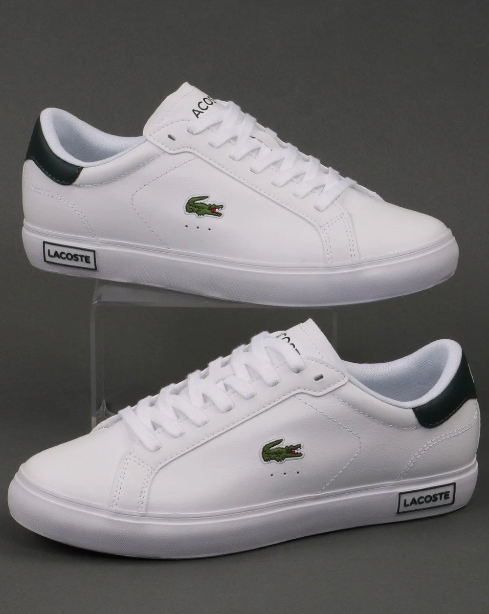 Lacoste Footwear Powercourt Trainer White/dark Green