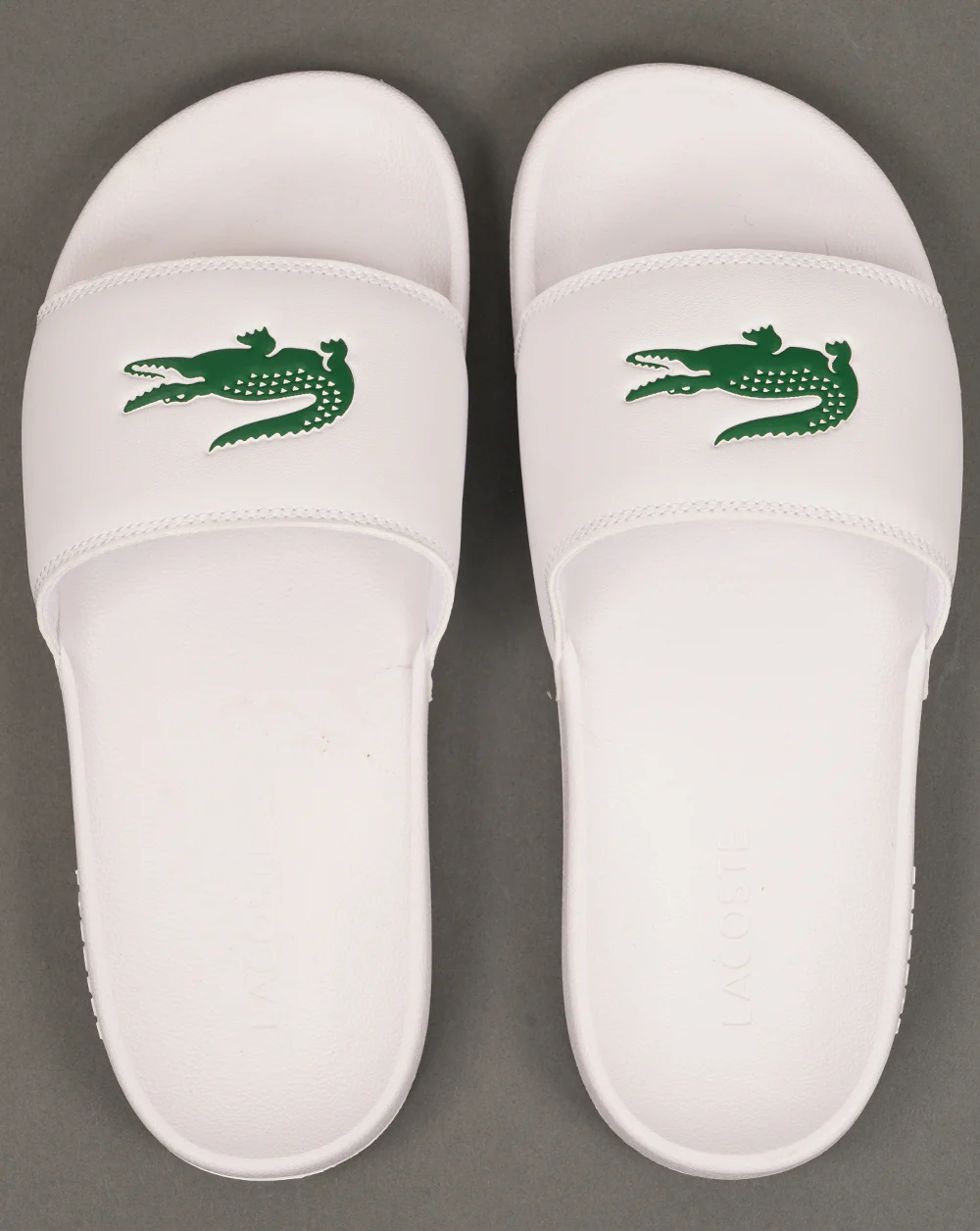Lacoste Croc Serve Slides 0.0 White/Green - Image 3