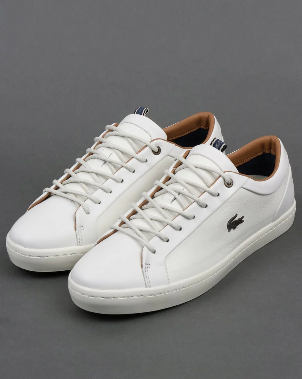 Lacoste Footwear Straightset Trainers Off White - Image 3