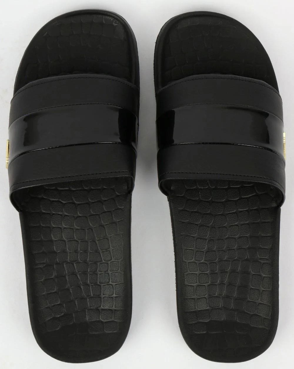 Lacoste Fraisier Sliders Black/Gold - Image 3