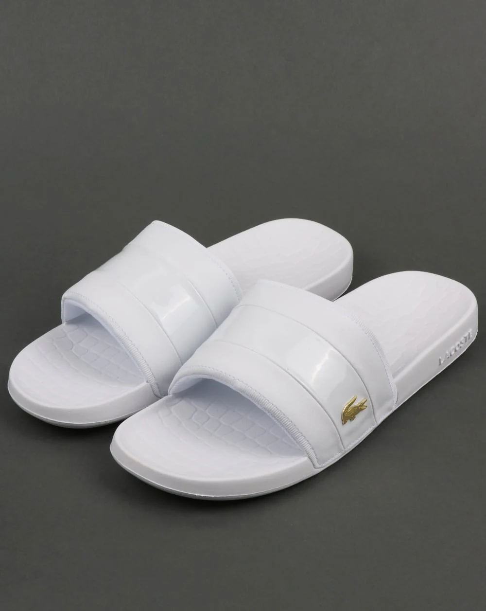 Lacoste Fraisier Sliders White/Gold