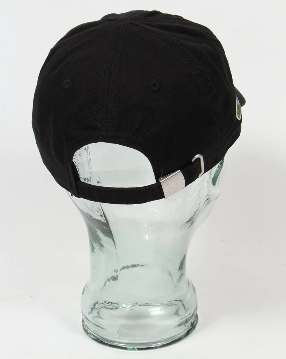 Lacoste Gabardine Baseball Cap Black - Image 3
