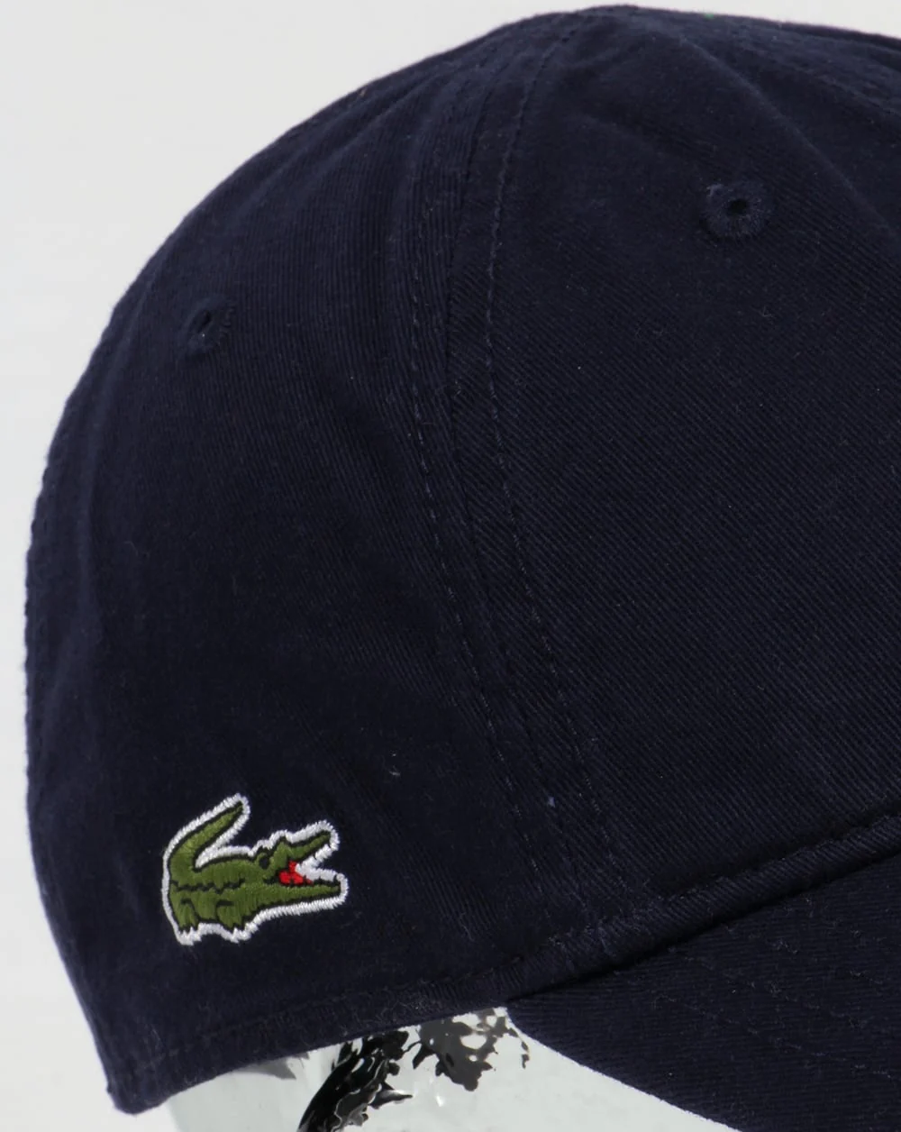 Lacoste Gabardine Baseball Cap Navy - Image 2