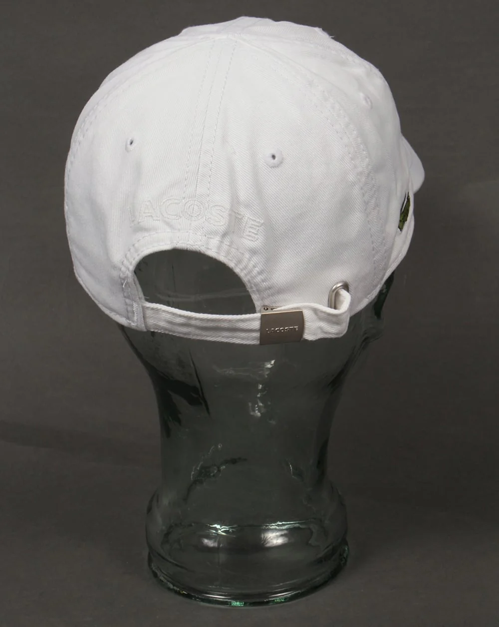 Lacoste Gabardine Baseball Cap White - Image 3