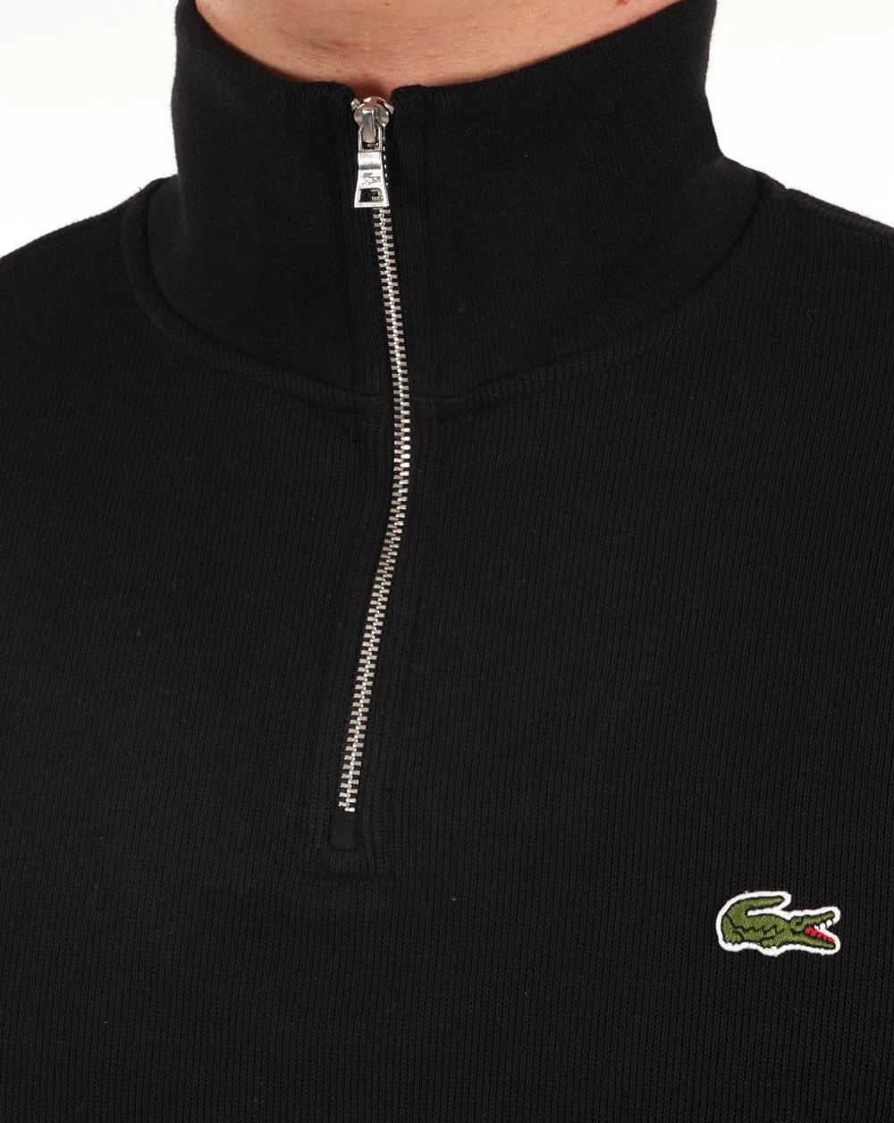Lacoste Half Zip Sweat Black - Image 3