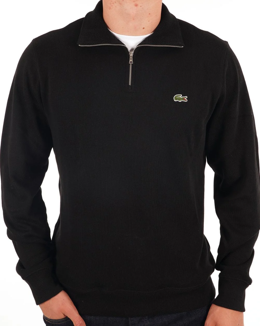 Lacoste Half Zip Sweat Black - Image 4