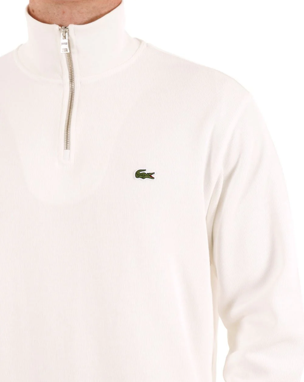 Lacoste Half Zip Sweatshirt Flour - Image 2