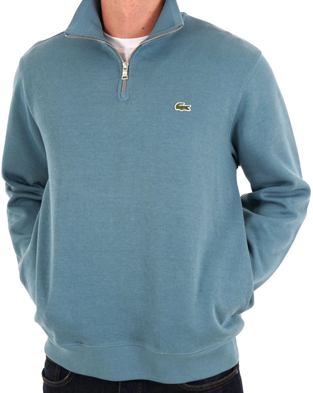 Lacoste Half Zip Sweatshirt Limestone Blue - Image 2